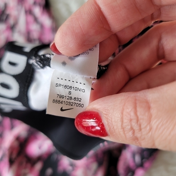 NIKE Leg-A-See Mishmash Pink and Black leggings size s small - Picture 6 of 9